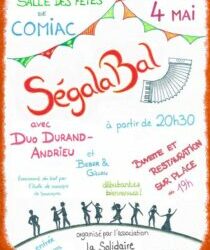 SégalaBal le samedi 4 mai à Comiac à partir de 20h30 !