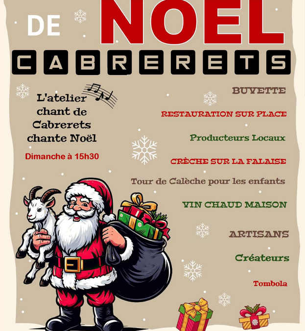 23 & 24 NOVEMBRE – MARCHE de NOËL – CABRERETS