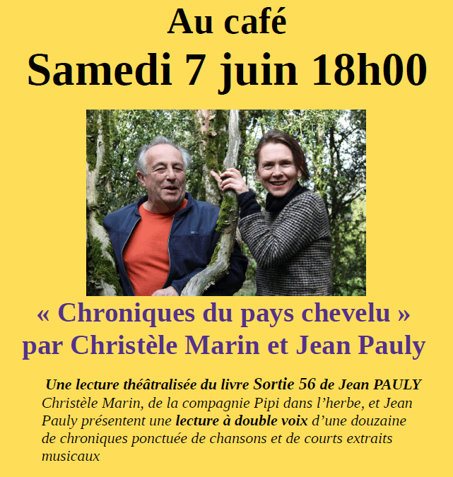SAMEDI 7 JUIN – ANGLARS – Au café