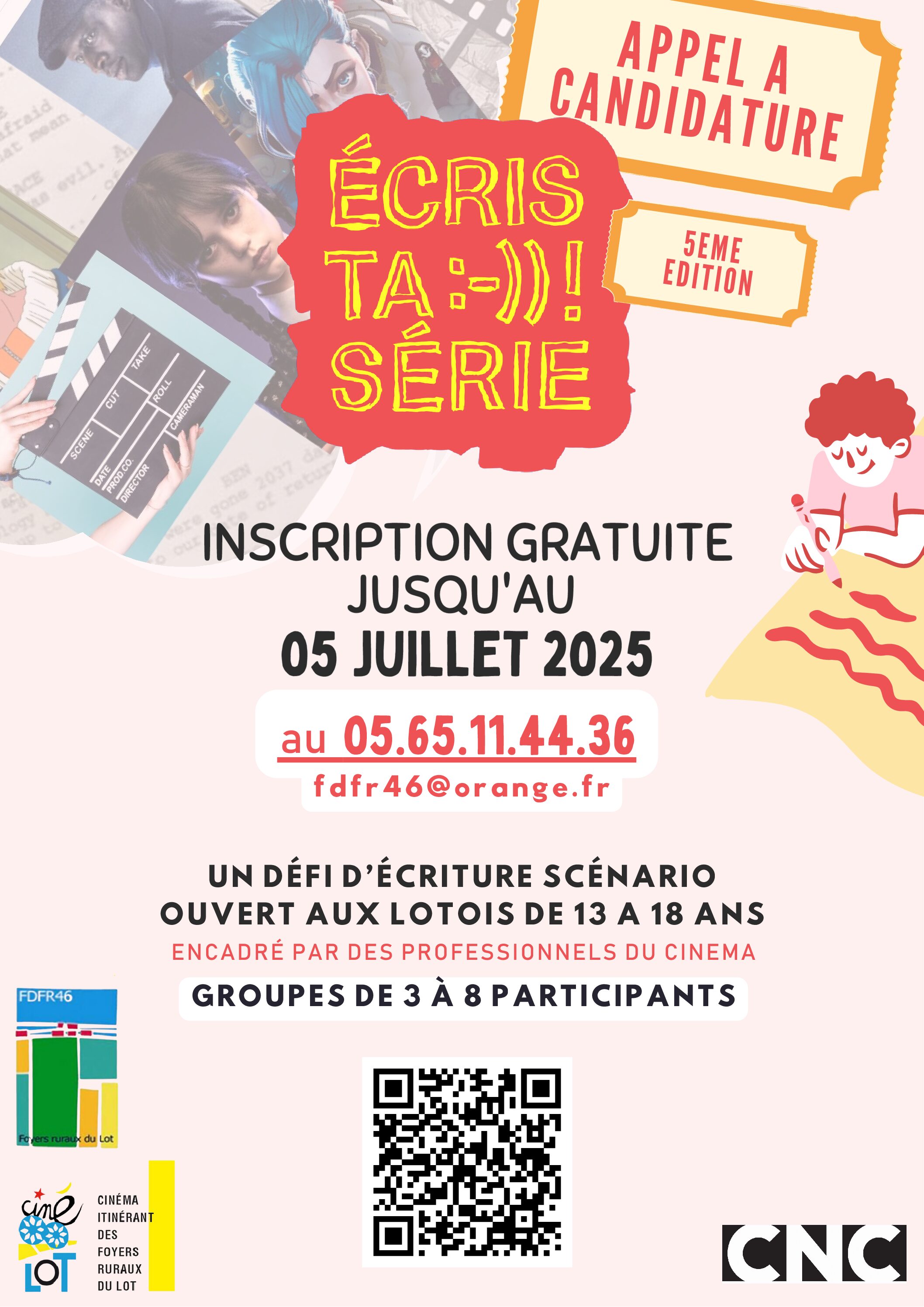 DÉFI ÉCRIS TA SÉRIE – Inscription gratuite jusqu’au 5 juillet