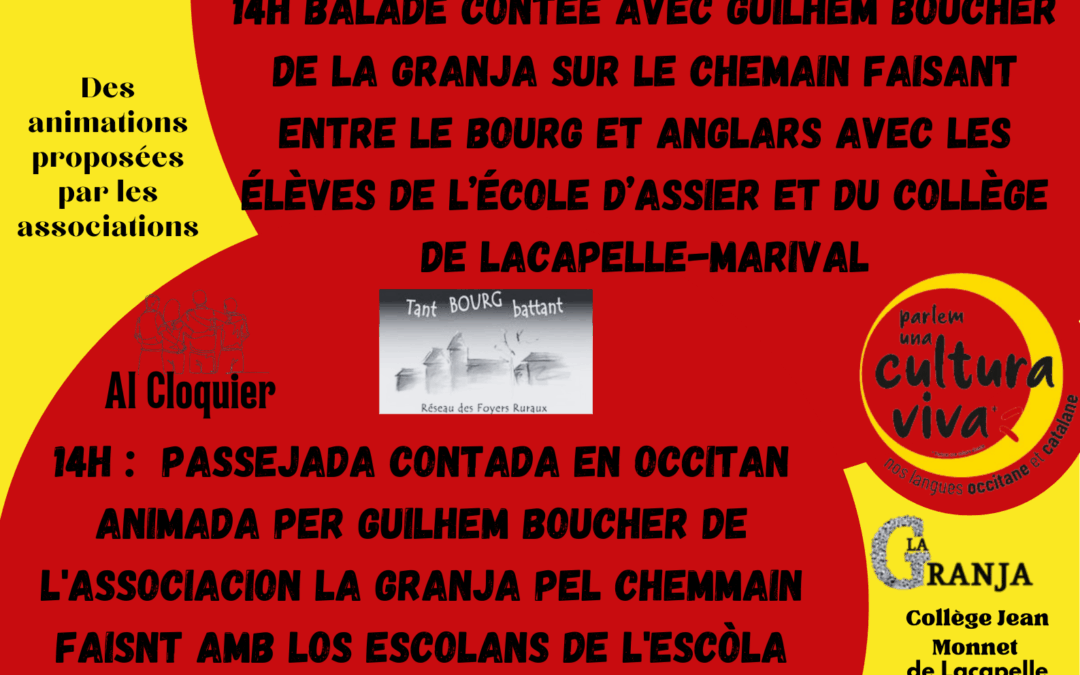 VENDREDI 6 JUIN – ANGLARS/LE BOURG – Balade contée