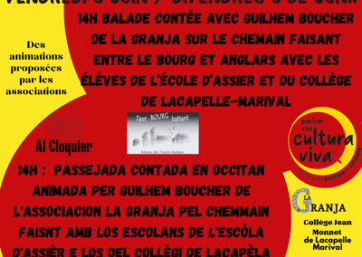 VENDREDI 6 JUIN – ANGLARS/LE BOURG – Balade contée